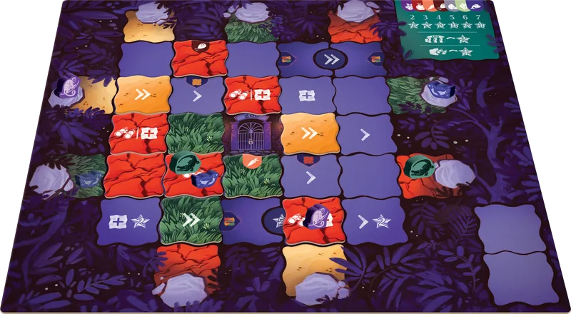 A game of Night at the Zoo in progress